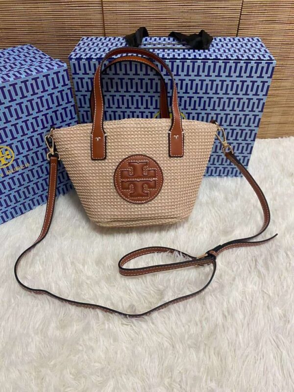 Ella Woven Straw Tote Bag