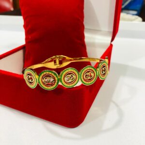 Gucci Golden & Green Bracelet