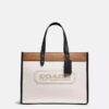 Small T Monogram Contrast Embossed Tote