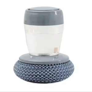 Dispensing Palm Brush Washing Liquid Soap Pot