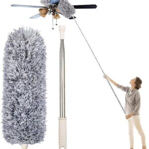 Flexible Grey Mop with Long Rod