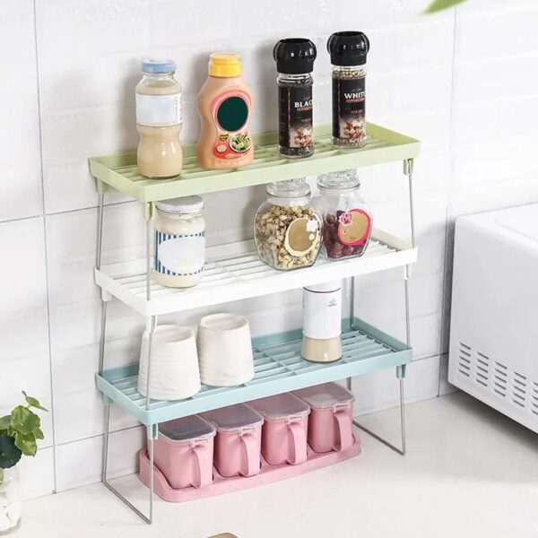 Folding Kitchen Shelf Rack
