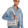 Tory Burch T Monogram Denim Small Shoulder Bag