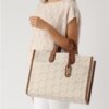 The MICHAEL KORS Gigi Large Empire Signature Logo Tote Bag