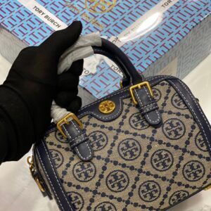 Tory Burch T Monogram Jacquard Barrel Petite Bag