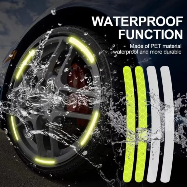 Wheels Hub Reflective Stickers