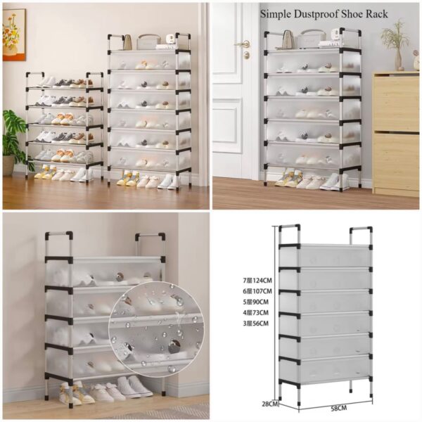 Dustproof Shoes Rack – 4, 5, 6 & 7 Layer - OneWindow Collection