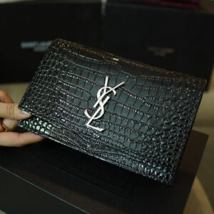 kate small tassel crocodile embossed leather