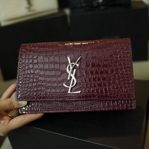 kate small tassel crocodile embossed leather