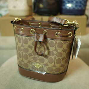 mini bucket bag signature canvas