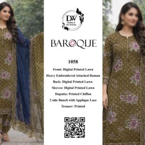 Baroque Lawn 3 Piece Suit