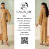 Baroque embroidered lawn 3 piece suit front design