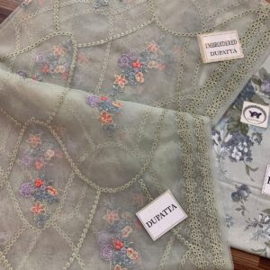 Baroque luxury lawn 3 piece suit