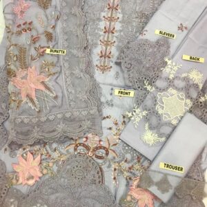 Qalamkar lawn 3 piece suit